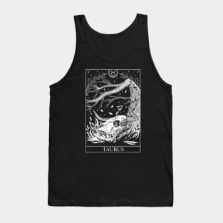 Zodiac sign tarot card Taurus Tank Top